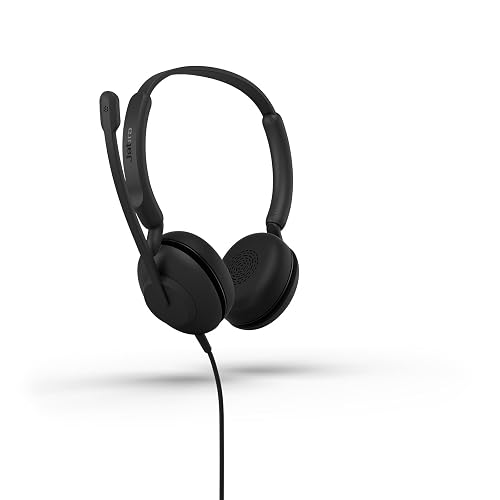 Jabra Evolve 10 Auriculares con Cable con micrófono con cancelación de Ruido para Uso en PC/portátil, fácil configuración USB-A, Certificado TCO, diseño Ligero, Llamadas en línea/Controles de Volumen