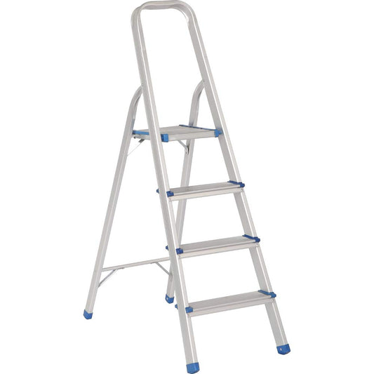 Surtek ETTA4 Surtek Escalera plegable tipo taburete de aluminio de 4 escalones, color, pack of/paquete de 1