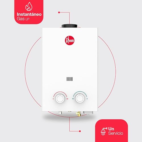 Rheem Essentials Calentador de agua instantáneo a gas 6 L/Min Gas LP 1 Servicio RHE-CHN06P