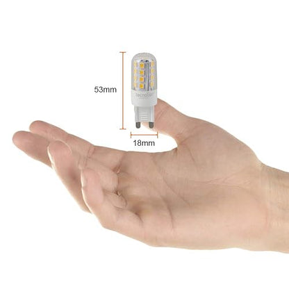 Tecnolite - Foco JCD LED Ampolleta 3 W, Luz Suave Cálida, Base G9, Atenuable