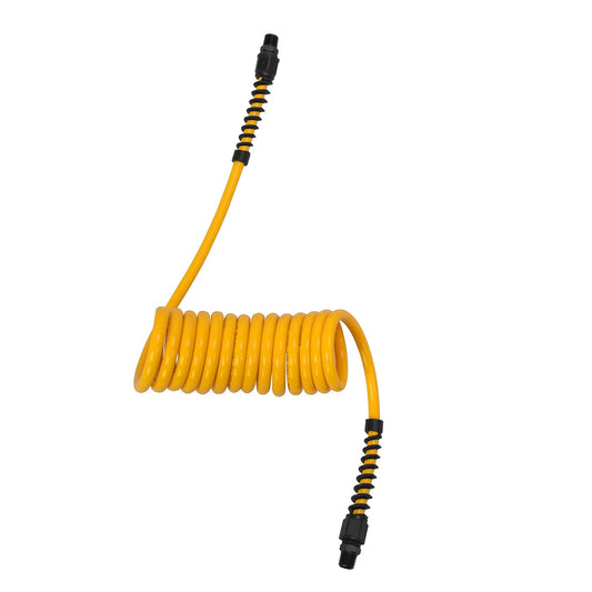 DEWALT - Manguera de retroceso de poliuretano de 1/4 pulgadas x 10 pies con accesorios de 1/4 pulgadas y restrictores de flexión (DXCM012-0228)