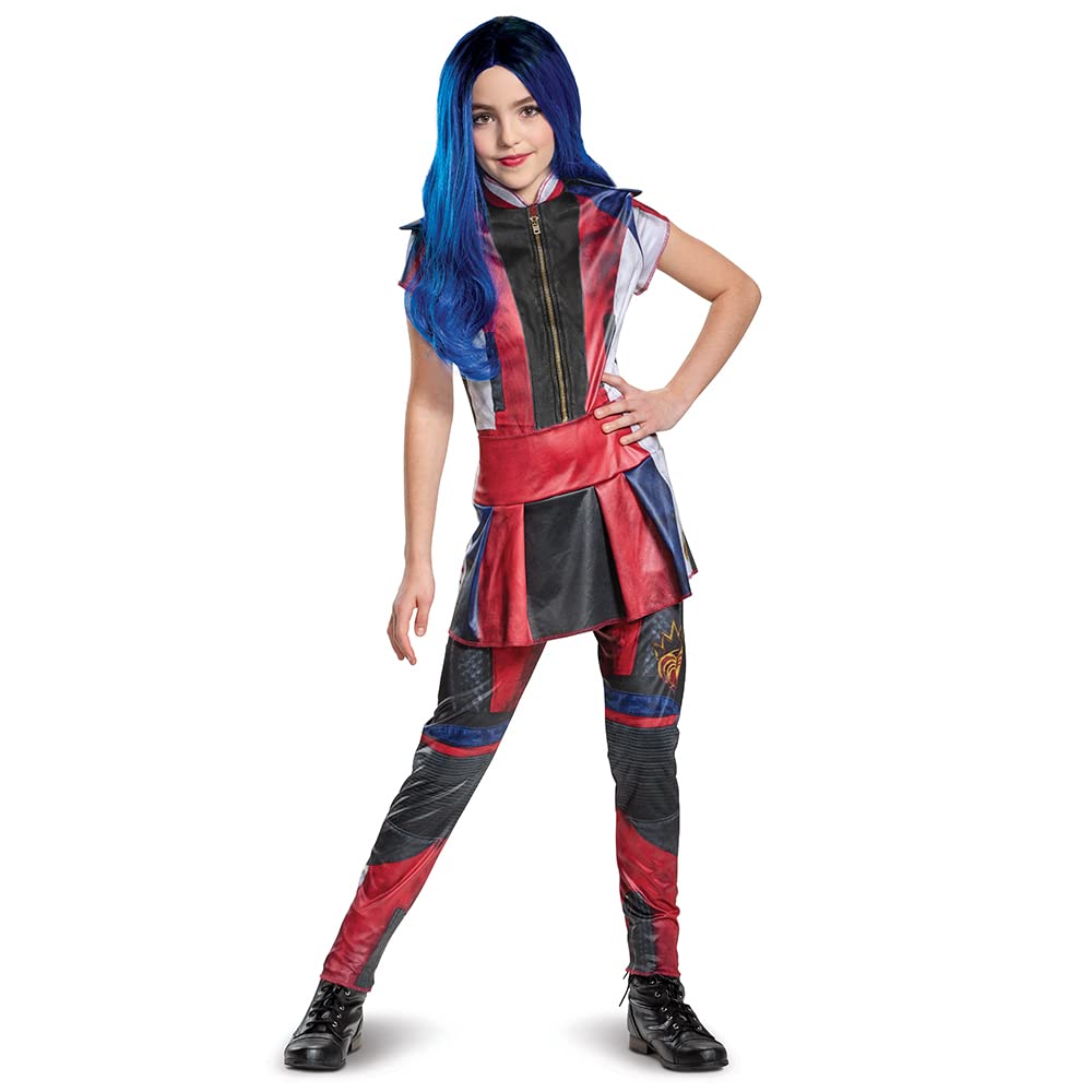 Disguise Disney Evie Descendants 3 - Disfraz clásico para niña, Rojo, Mediano (7-8)
