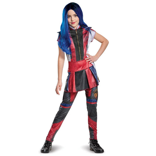Disguise Disney Evie Descendants 3 - Disfraz clásico para niña, Rojo, Mediano (7-8)