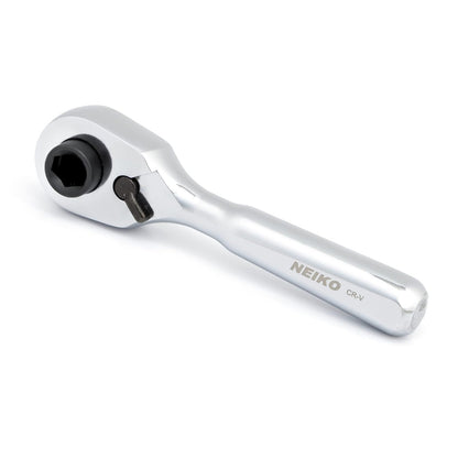 Neiko Mango de Carraca Extensible Reversible, 72 Dientes - 1 - 4" Drive - carraca Stubby + Driver