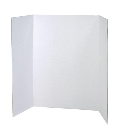 Spotlight Corrugated Presentation Display Boards, 48 x 36, White, 4/Carton