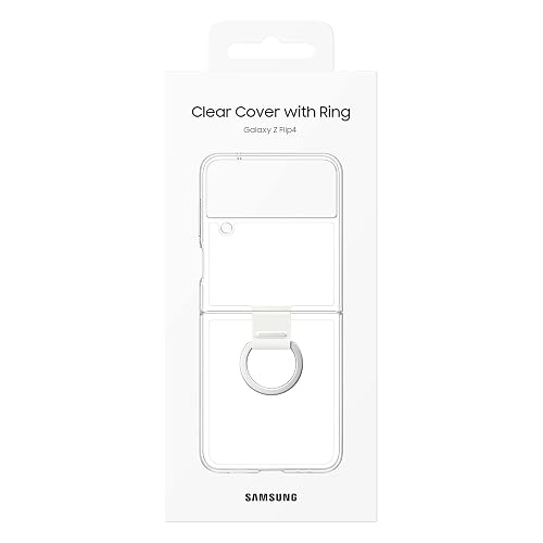 Samsung Galaxy Flip 4 Clear Cover with Ring Transparente