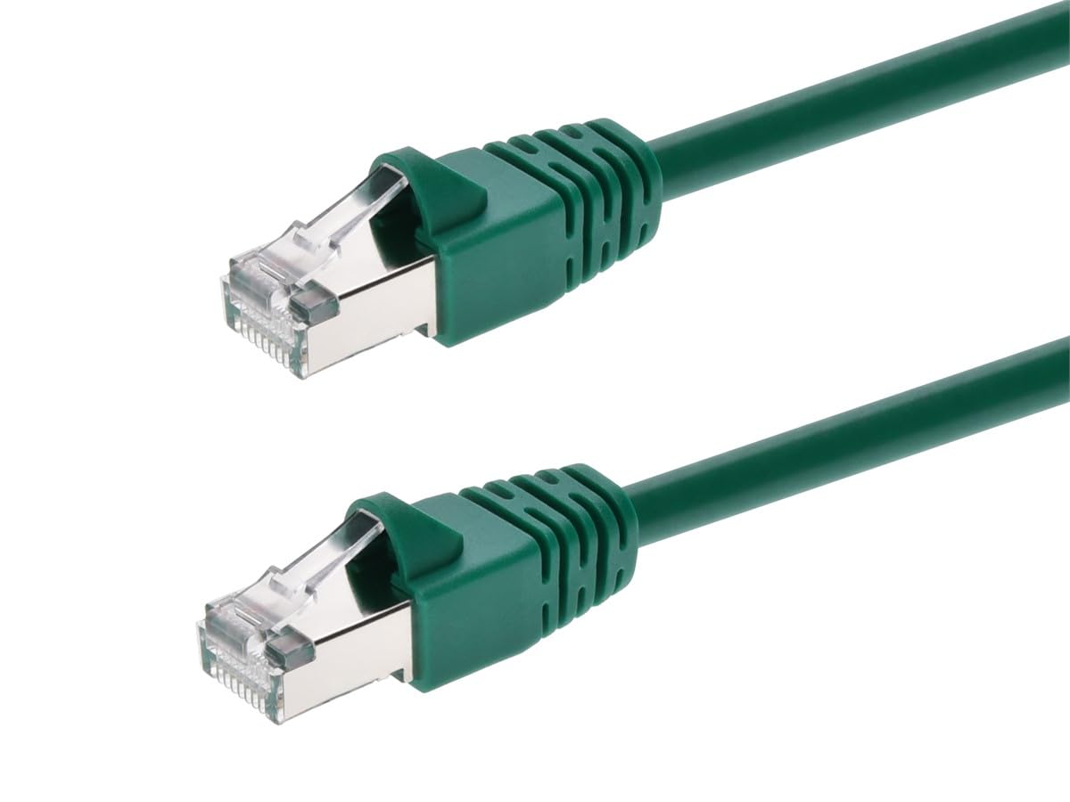 Monoprice Cable de Red Cat6A Blindado STP - 4 M - Verde