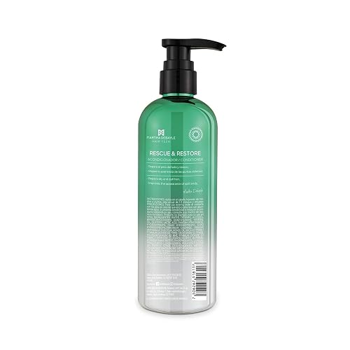 MARTHA DEBAYLE Acondicionador RESCUE & RESTORE. Brillo hidratado para cabello áspero y maltratado. Con ceramidas y Sacha Inchi Peruano. Sin parabenos y ftalatos.
