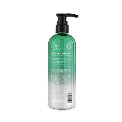 MARTHA DEBAYLE Acondicionador RESCUE & RESTORE. Brillo hidratado para cabello áspero y maltratado. Con ceramidas y Sacha Inchi Peruano. Sin parabenos y ftalatos.