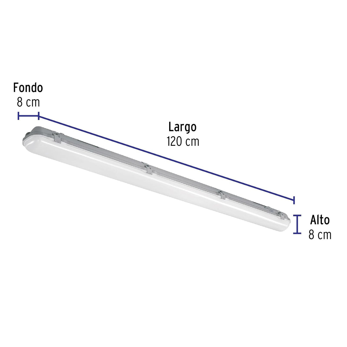 Volteck Lait VAP-001L, Luminario lineal de LED2 x 18 W T8