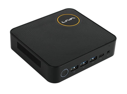 ECS Elitegroup Liva Z Mini PC Computadora Intel Celeron N3350 de Doble núcleo, 4GB DDR3L/64GB eMMC, Puerto Tipo C, Puerto 4K@60Hz HDMI+mDP, WiFi, Ethernet, Soporte de Doble Monitor (Liva Z N3350),