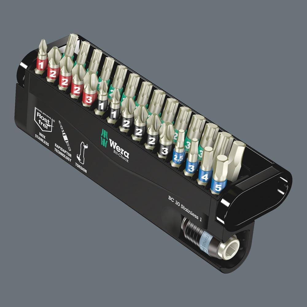 Wera BC Stainless 30 Bit-Check Set, 77 Pieces