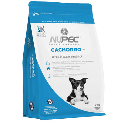 Nupec croquetas para Perros, Cachorros, con Vitamina E y Selenio, presentación de 2 kg.