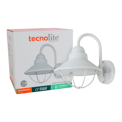Tecnolite - Lámpara de Pared Arbotante Tipo Farol, para Exteriores, Base E27, 60 W, No Incluye Foco