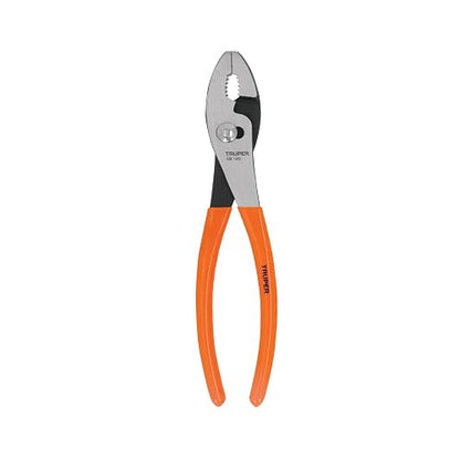 Truper PCH-10, Pinza de chofer, mango de vinil, 10", negro con naranja