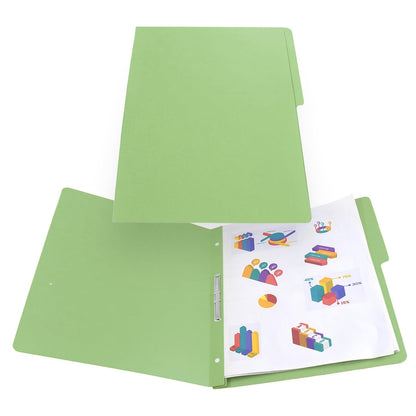 Wilson Jones Accopress Carpeta Broche Carta 300 Hojas Verde Claro