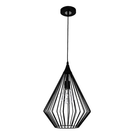 Mil Luces CLT-989/001 Araña-II Lámpara de Suspender en Techo,27 x 27 x 9 cm, Color Negro, Estilo Vintage