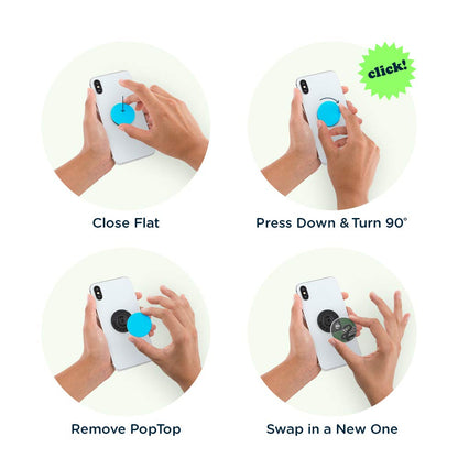PopSockets - Empuñadura para teléfono con Soporte expandible, Harry Potter PopGrip - Slytherin