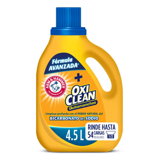 Arm & Hammer Detergente Líquido Para Ropa + OxiClean Vérsatil Quitamanchas, 4.5 Lt