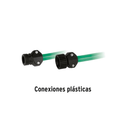 Pretul MAN-15X1/2P, Manguera 1/2", 2 capas, conexiones plásticas, 15 m, Pretul