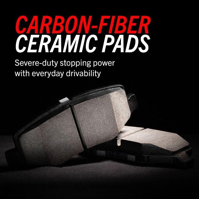 PowerStop Pastillas de freno delanteras para Acura ILX 2013-15 |Honda Accord 2003-17 |Civic 2012-21 |CR-V 2002-06 |CR-V 2012-16 - Z23 Carbon-Fiber Ceramic Brake Pads