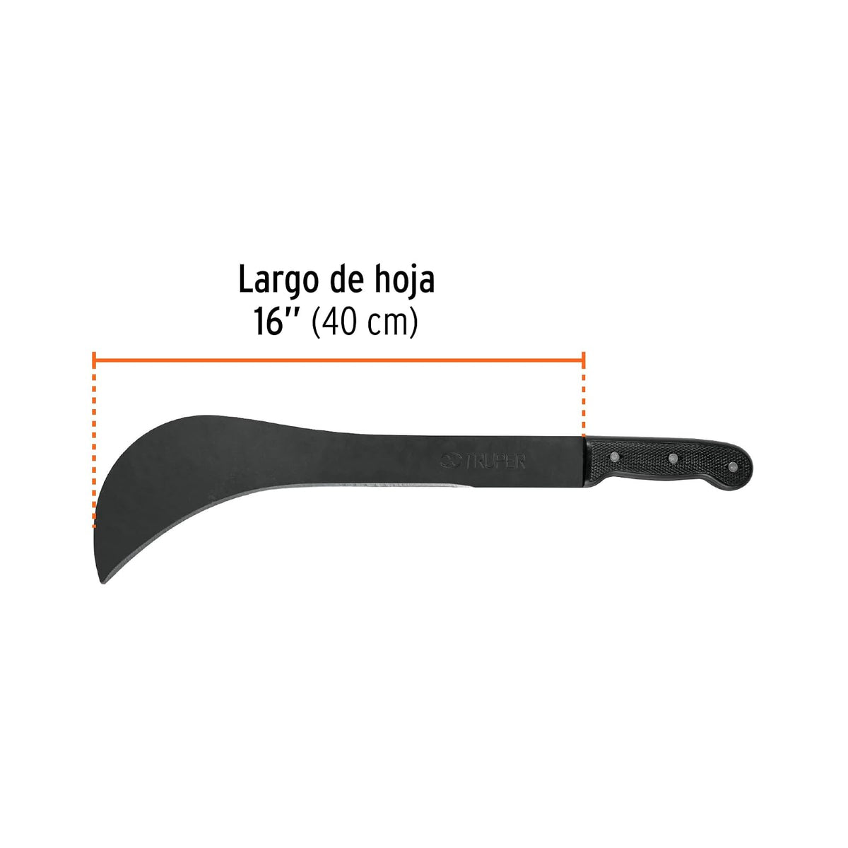 Truper MARA-R, Machete ranchero de cacha recta, remaches sólidos
