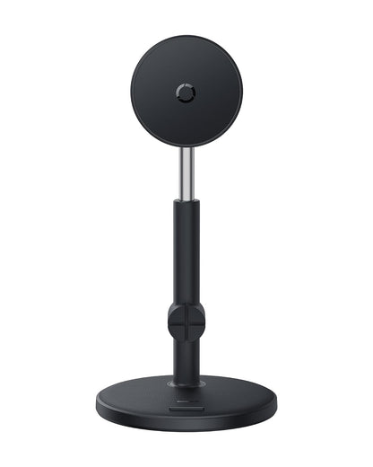 Baseus MagPro Soporte Magnético para Teléfono Ajustable de 16.5 a 19.7cm para Escritorio, Ángulo de Visión 360°, Negro