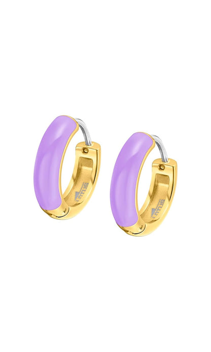 LOTUS STYLE Aretes para dama en tono morado