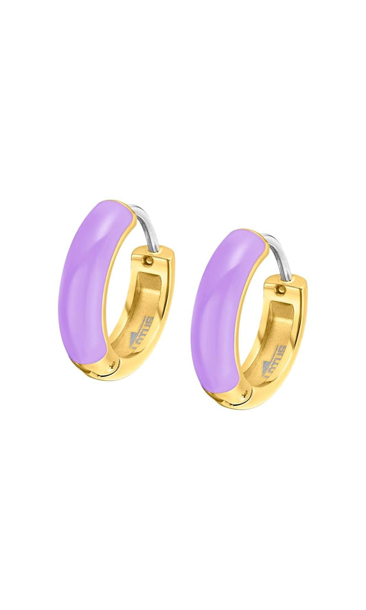 LOTUS STYLE Aretes para dama en tono morado