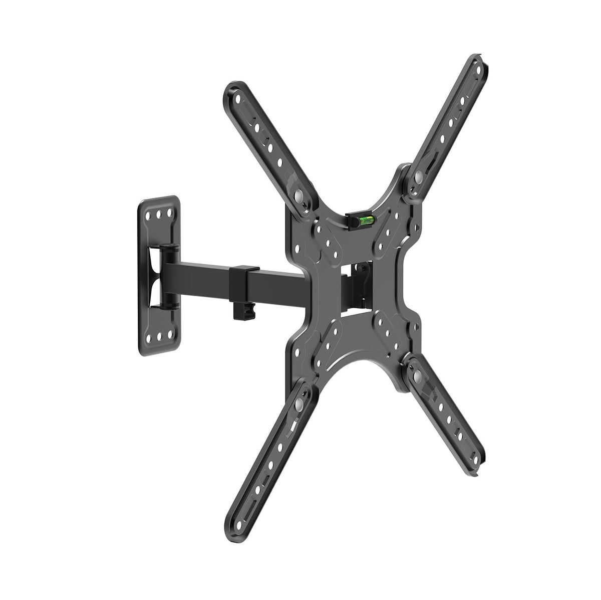 Naceb Technology - Soporte Articulado de Pared para Pantalla NA-0217 - Brazo Ajustable para Mejor Ángulo de Visión - 40x40 cm Negro