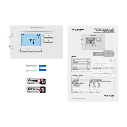 Emerson 1F83H-21NP Heat Pump (2H/1C) Non-Programmable Thermostat