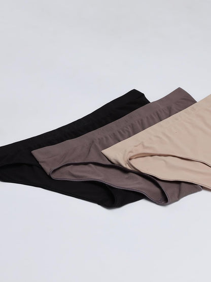 Calvin Klein Bikini de Talle Medio sin Costuras Flex Bonded Ropa Interior Mujer
