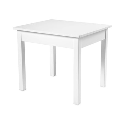 Melissa & Doug Mesa y sillas de madera sólida, construcción robusta de madera, capacidad de 150 lbs (68 kg), fácil de armar, juego de 3 piezas, 50.8 cm ancho x 59.69 cm H x 52.07 cm largo