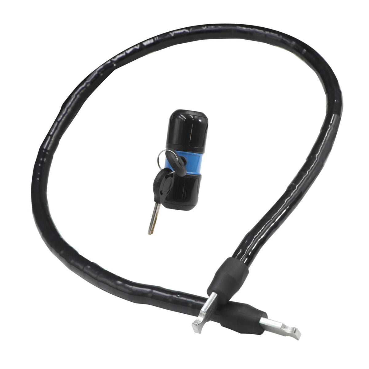 Benotto Candado Articulado 15X100cm 2xLlaves Negro/Azul PY5011