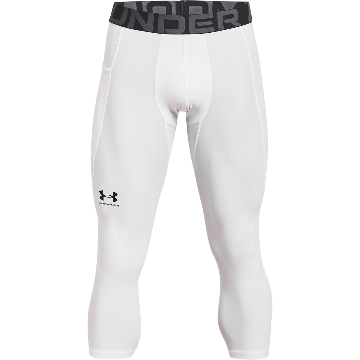 Under Armour Armour Heatgear 3/4 Leggings Pantalones para Hombre - Blanco (100) - Negro - 3XL