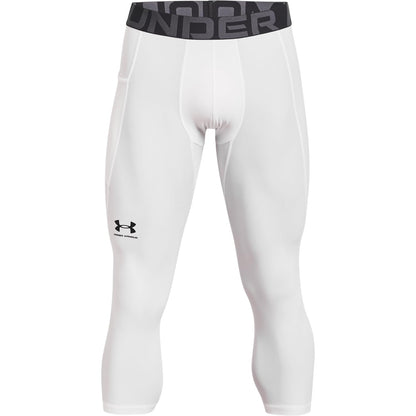 Under Armour Armour Heatgear 3/4 Leggings Pantalones para Hombre - Blanco (100) - Negro - 3XL