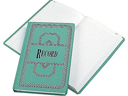 Boorum & Pease® - Libreta de abalorio de lona, 16 libras, 12 1/8 pulgadas x 7 5/8 pulgadas, 500 páginas, azul
