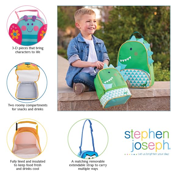 Stephen Joseph, Lunch Pal, lonchera para volver a la escuela, lonchera para niños, lonchera aislada, talla única, unicornio