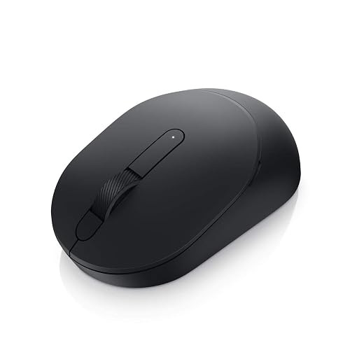 DELL Mouse Inalámbrico USB y Bluetooth MS3320W | 2,4 GHz, 3 botones, DPI ajustable 1000-4000, par rápido, intercambio avanzado de 3 años, negro