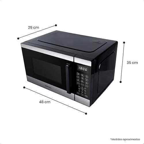 Horno de Microondas Westinghouse, Capacidad de 0.9 Pies Cúbicos, Color Gris, Modelo WKMWW2502