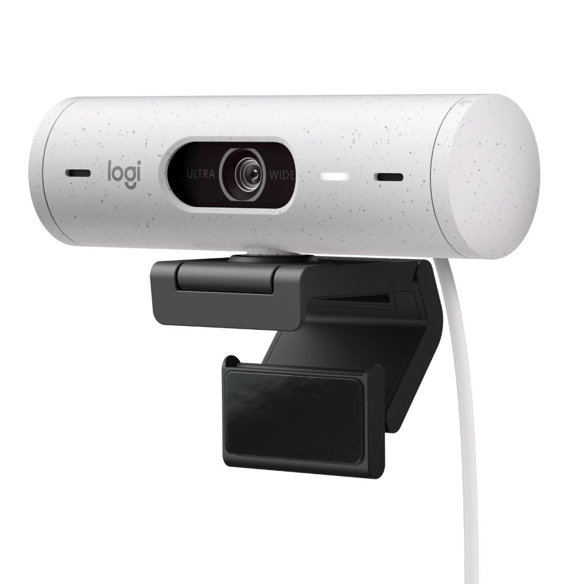 Logitech Brio 500 Webcam 1080p Full HD con Autocorrección de Luz y Micrófono - Blanco