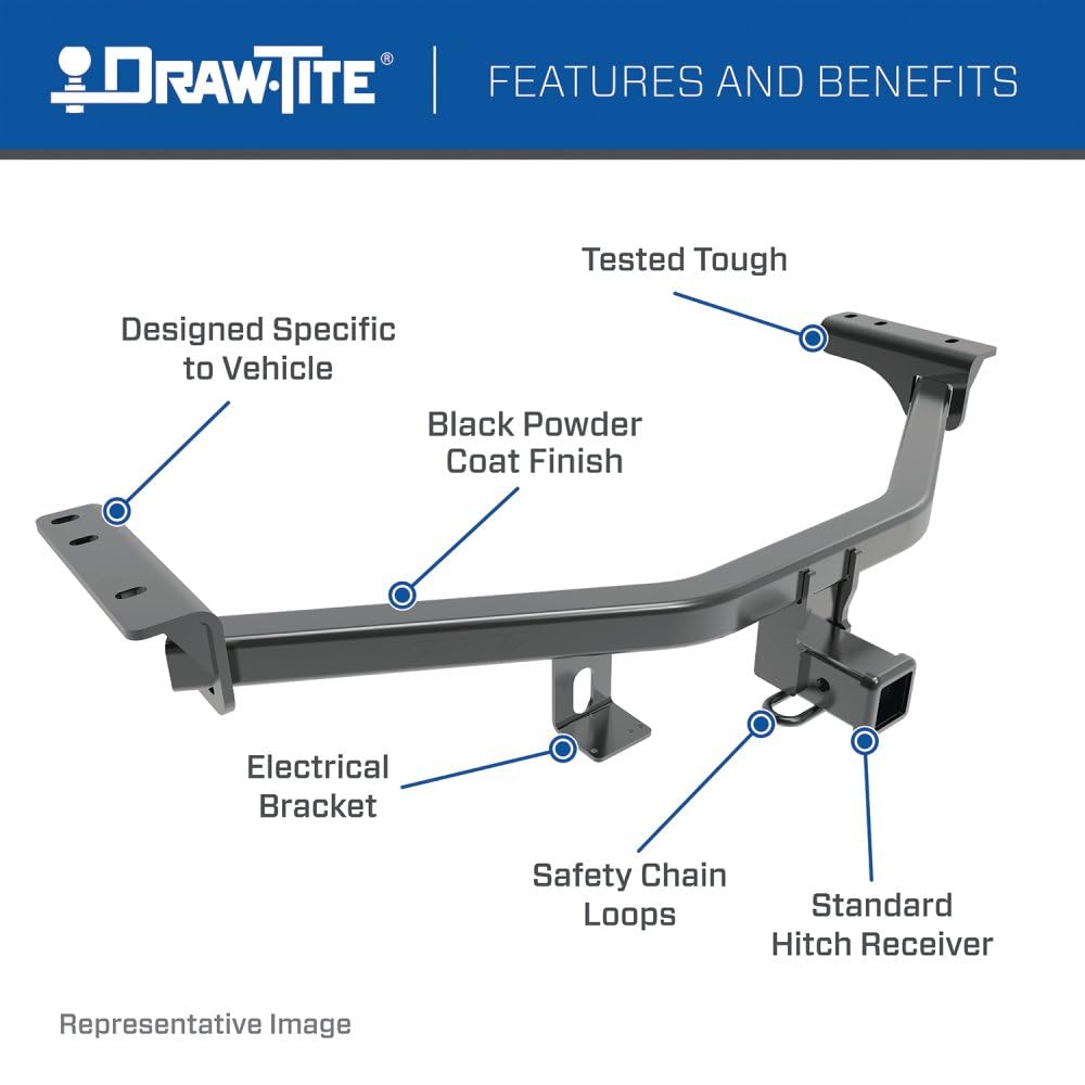 Draw-Tite Enganche para Remolque Clase III 75742 con Receptor de 5 cm para Honda CR-V