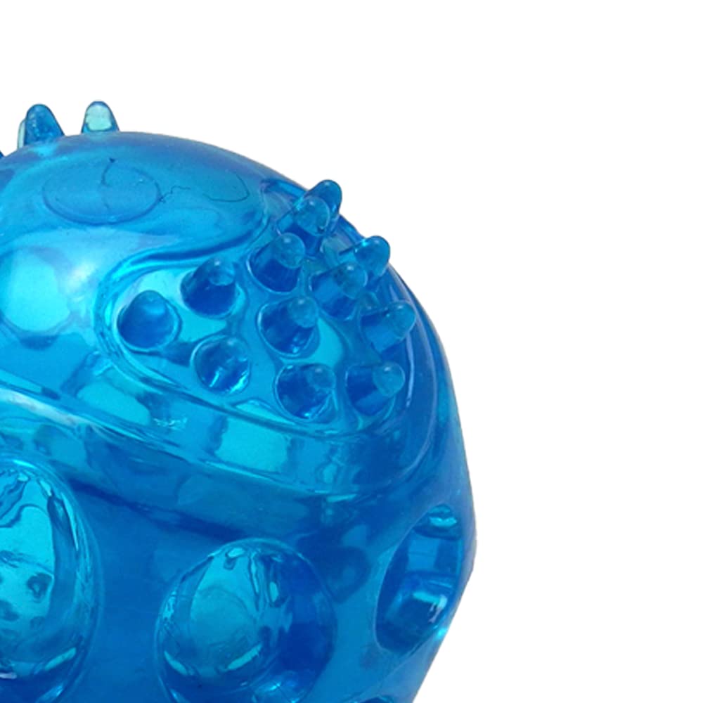 Fancy Pets Juguete Pelota Flexible para Perros GDE con Sonido Squeaker para Morder y Jugar (Paquete de 2)