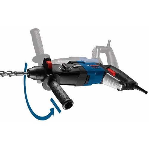 BOSCH GBH2-28L - Martillo giratorio SDS-plus Bulldog Xtreme Max de 1-1/8 | Motor de 8,5 amperios, 2 pies-libras. energía de impacto, sensor de seguridad de control de retroceso, demolición, hormigón