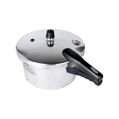 Presto | Olla Express de 6 Litros Aluminio con 7 Sistemas de Seguridad | Cuerpo y tapa de aluminio, Cocción rápida, Certificado NOM, Cocina saludable