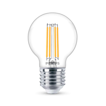 Philips LED 3 Focos Filamento G16.5 Luz Cálida