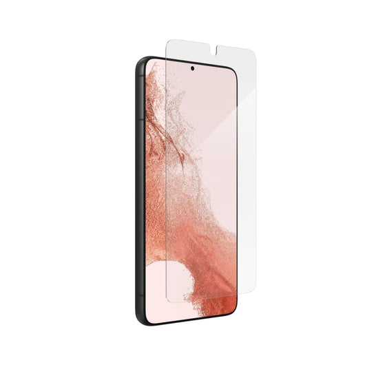 ZAGG InvisibleShield Fusion con D3O para Samsung Galaxy S22 – Protección de visualización híbrida flexible – Fortalecido con D3O – Protección extrema contra impactos y arañazos