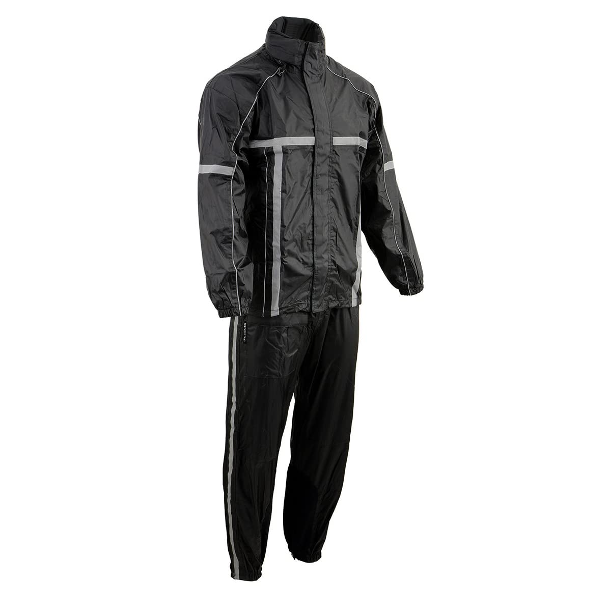 Milwaukee Performance - Traje impermeable para hombre con cinta reflectante, Negro, 4 X-Grande
