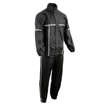 Milwaukee Performance - Traje impermeable para hombre con cinta reflectante, Negro, 4 X-Grande