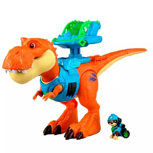 Paw Patrol: The Dino Movie, Explore Timmy, Juguete de Dinosaurio Interactivo de 25,4 cm con Luces, Sonidos y Figura de acción de Rex, Juguetes para niños y niñas preescolares, a Partir de 3 años